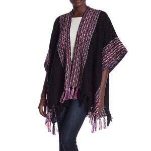 Rebecca Minkoff Guitar Strap Ruana Wrap Poncho